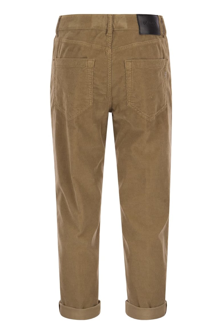 koons - multi-striped velvet trousers with jewelled buttons by Selfnex