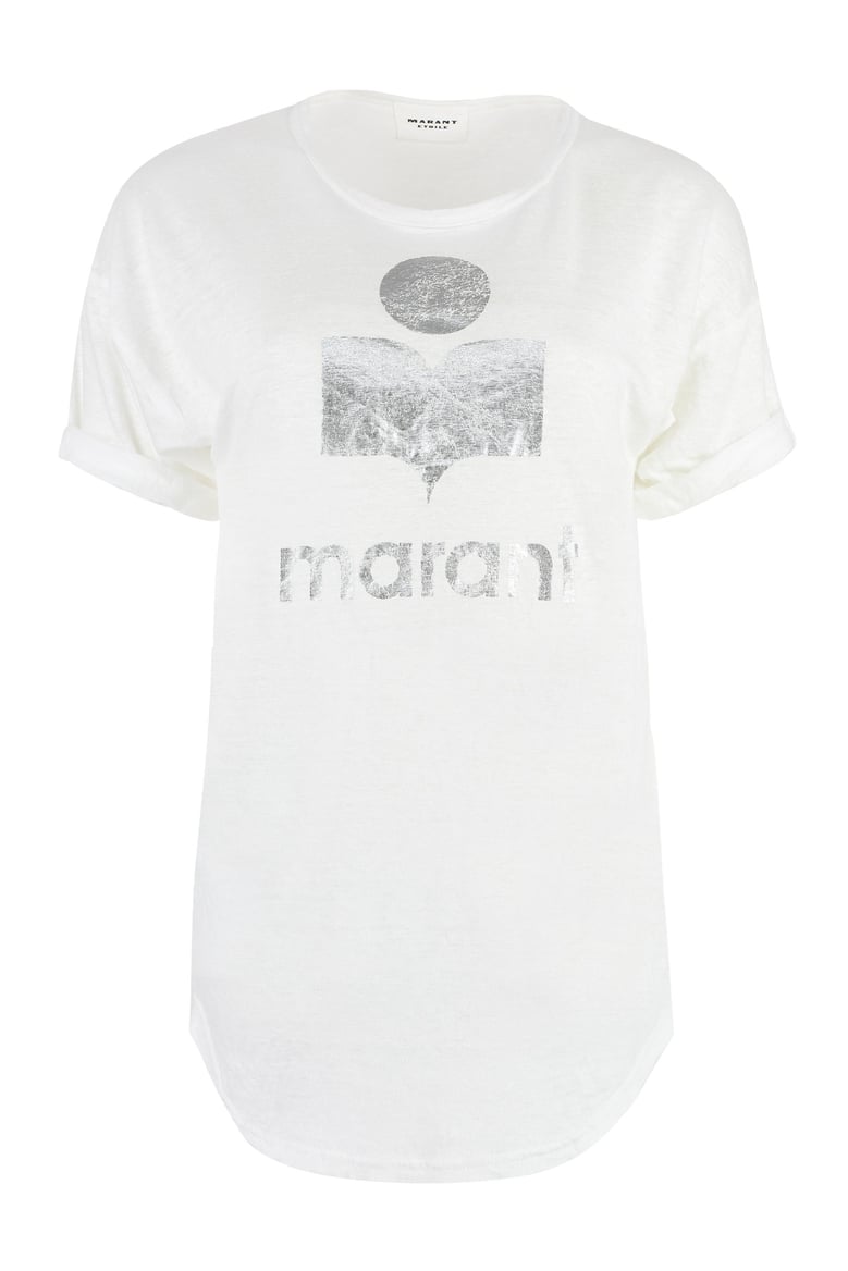 koldi logo print linen t-shirt by Selfnex