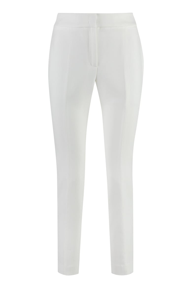 stretch gabardine cigarette trousers by Selfnex