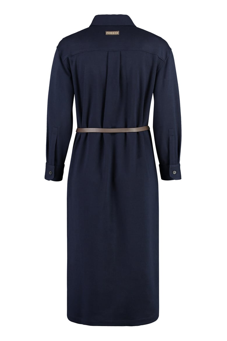 belted shirtdress by Selfnex