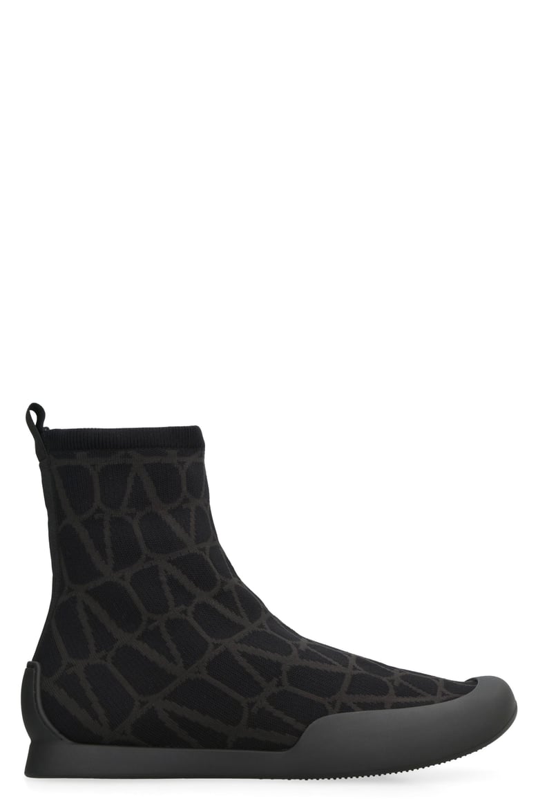 valentino garavani - cityshore high-top fabric sneakers by Selfnex