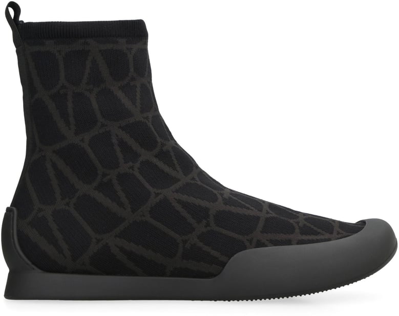 valentino garavani - cityshore high-top fabric sneakers by Selfnex