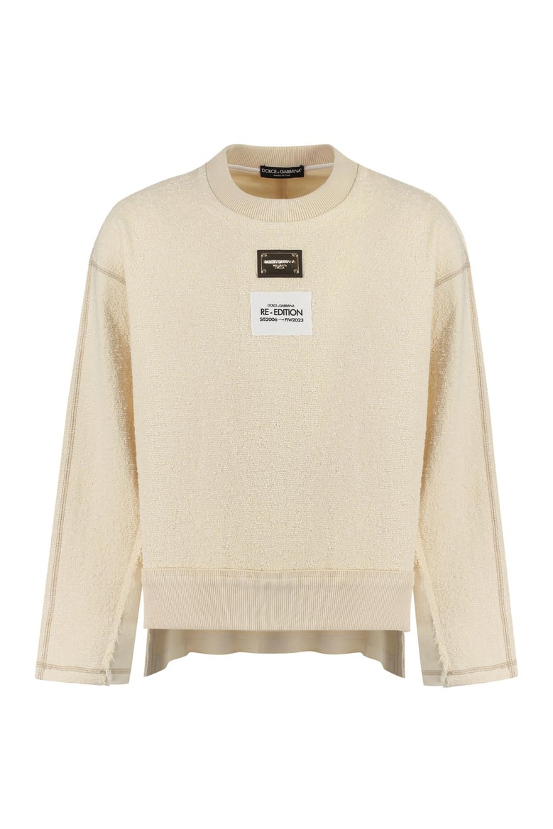 logo detail cotton sweatshirt by Selfnex