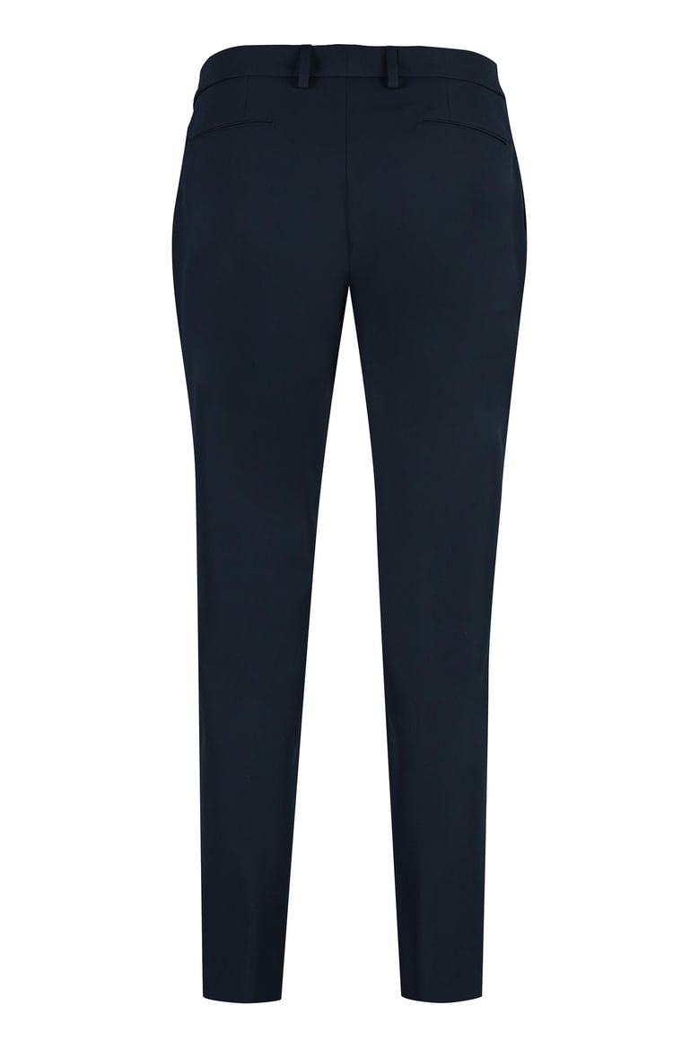 new york techno fabric tailored trousers by Selfnex
