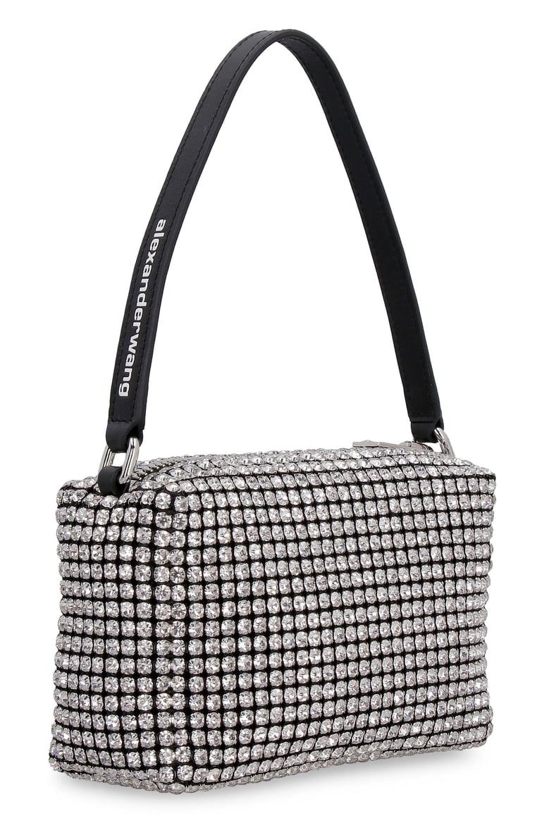 embellished fabric medium heiress handbag by Selfnex