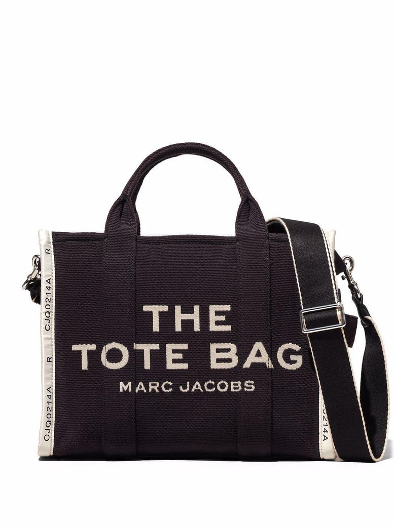 black canvas the tote shopping bag by Selfnex