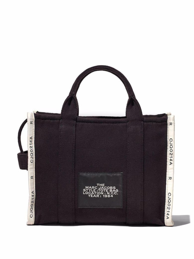 black canvas the tote shopping bag by Selfnex
