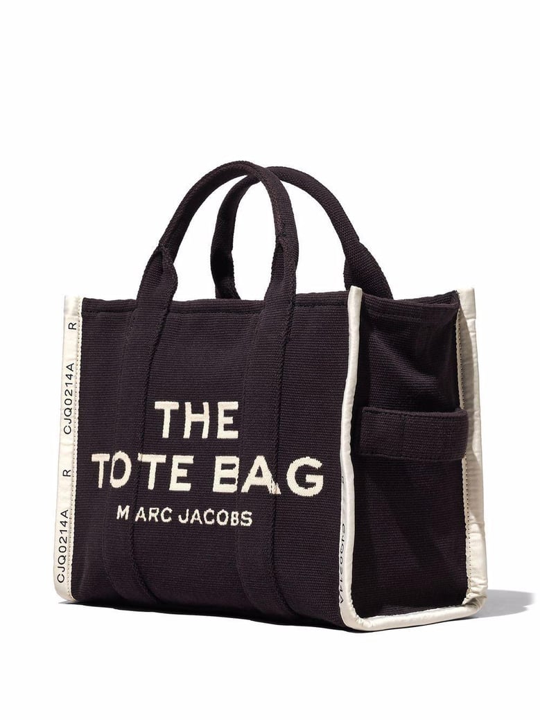 black canvas the tote shopping bag by Selfnex