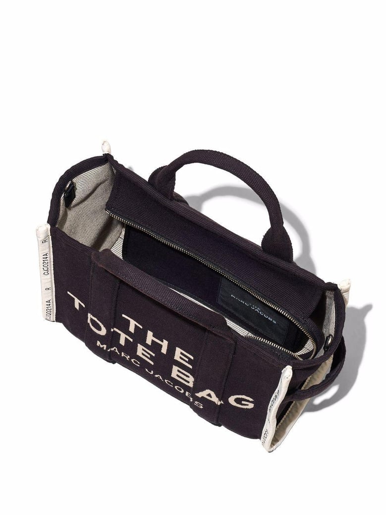 black canvas the tote shopping bag by Selfnex