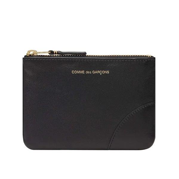 grained leather zipped wallet by Selfnex