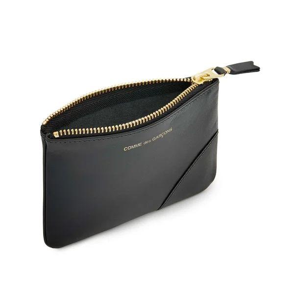grained leather zipped wallet by Selfnex