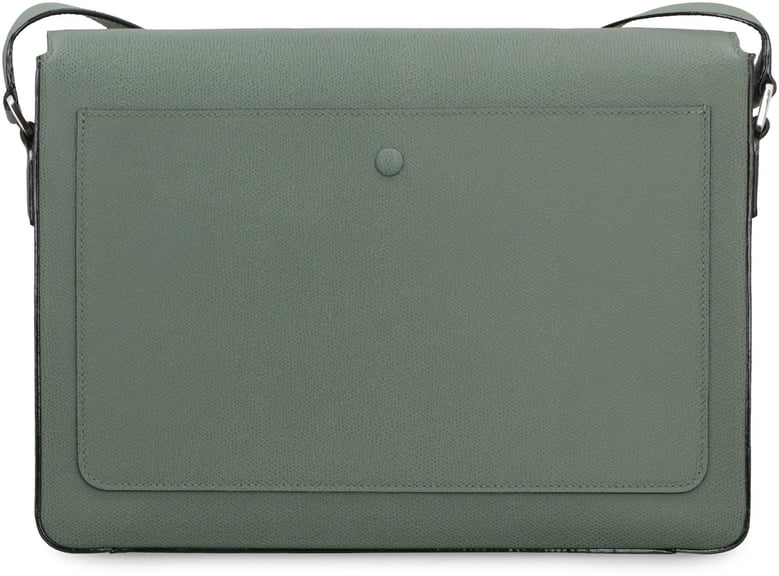 v-line leather messenger bag by Selfnex