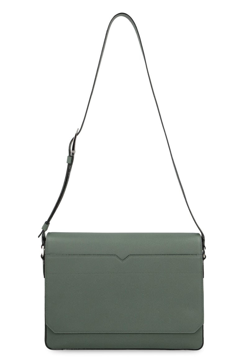 v-line leather messenger bag by Selfnex