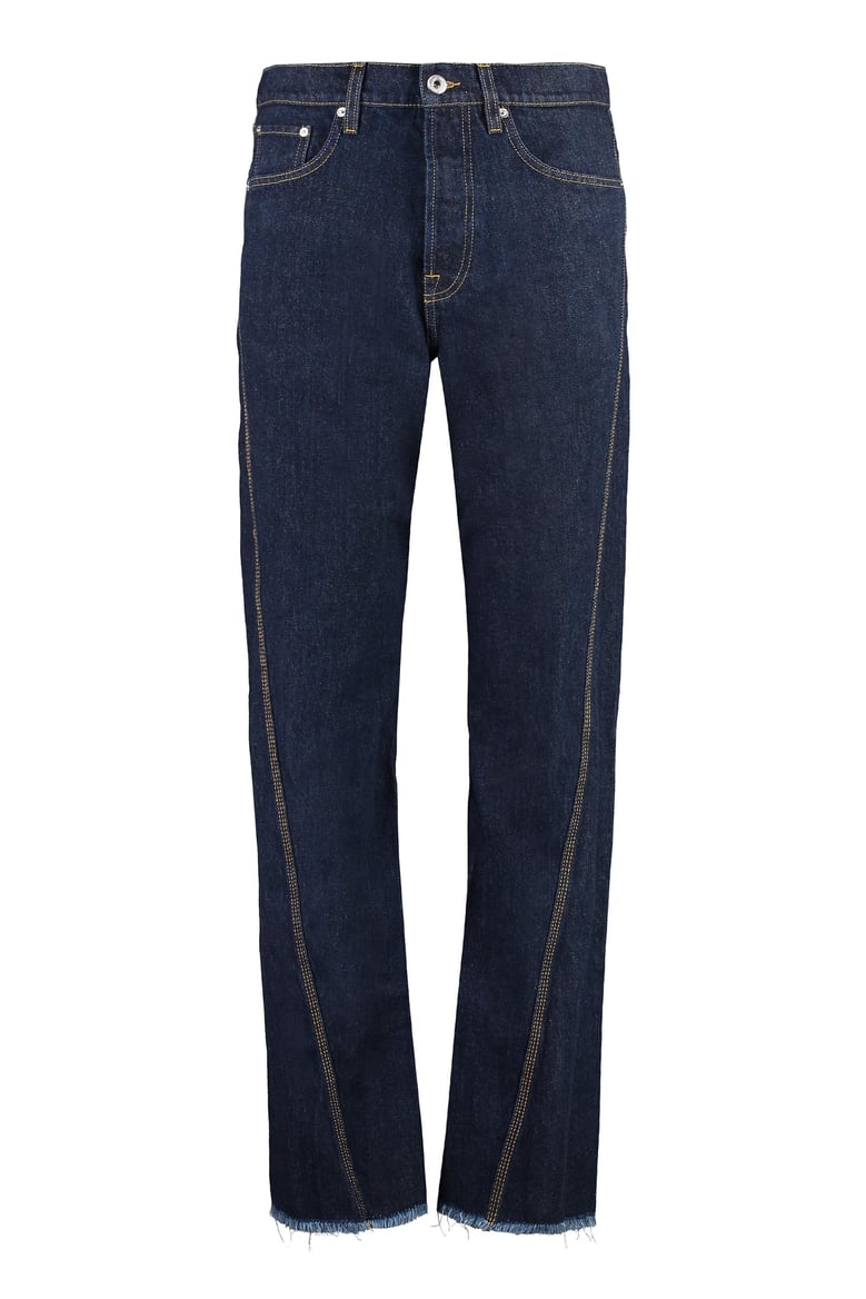 5-pocket straight-leg jeans by Selfnex