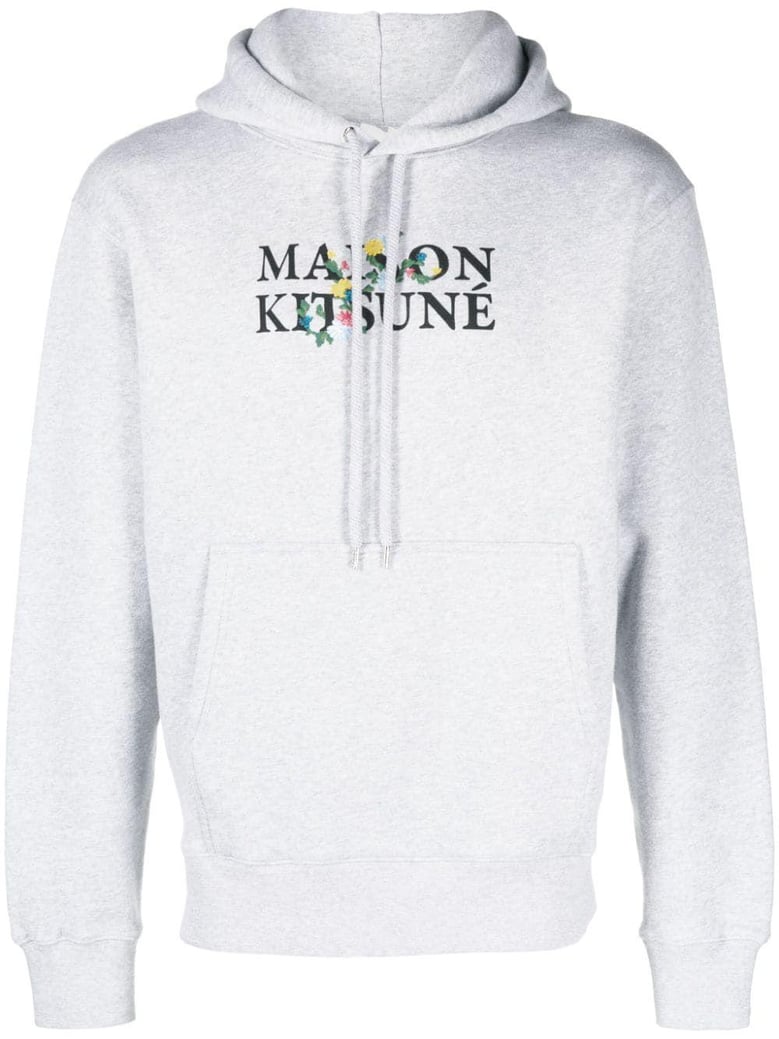 maison kitsune flowers comfort hoodie by Selfnex