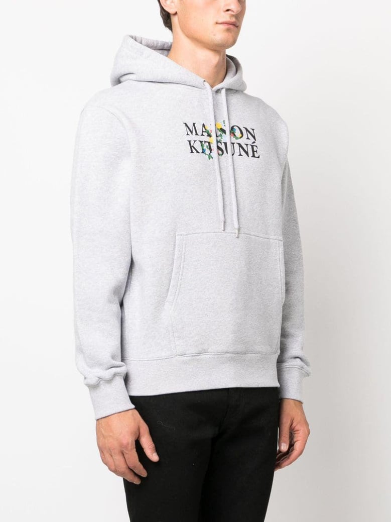 maison kitsune flowers comfort hoodie by Selfnex