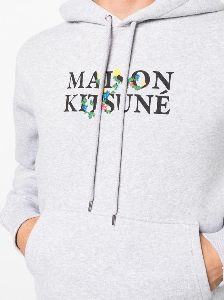 maison kitsune flowers comfort hoodie by Selfnex