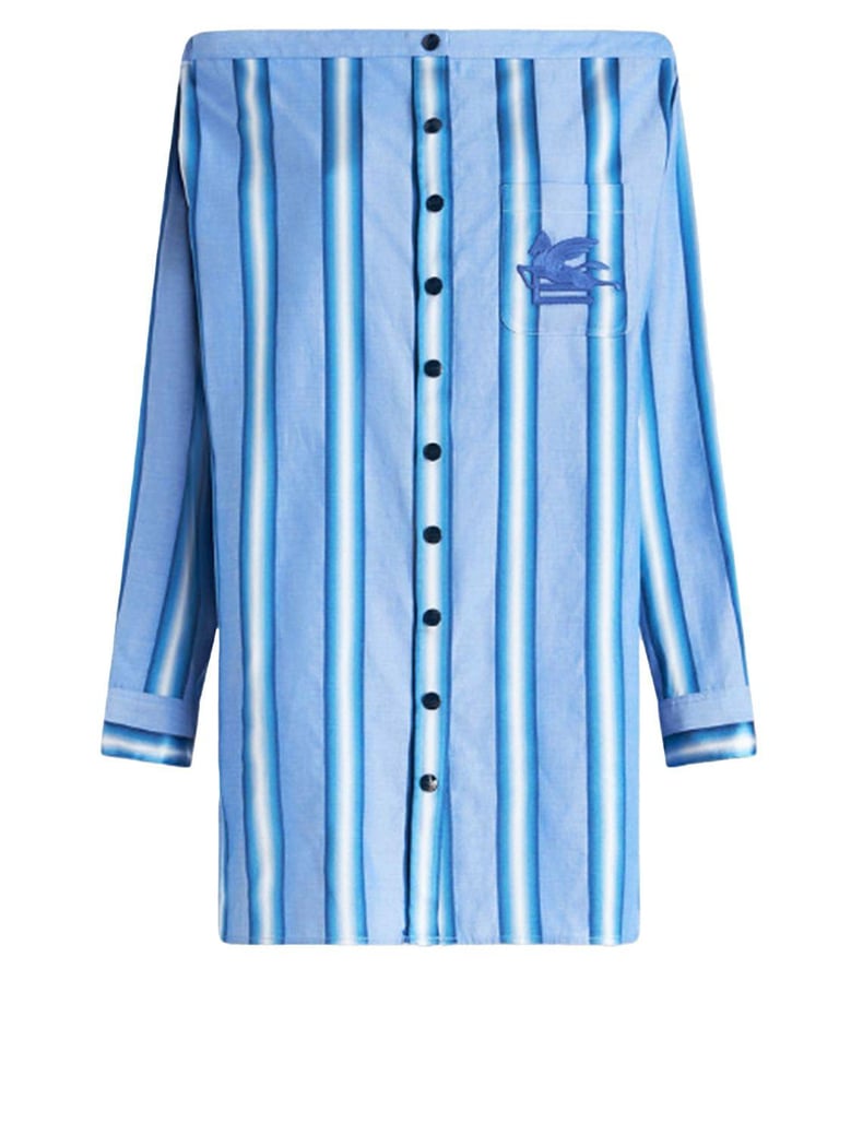 striped shirt dress by Selfnex
