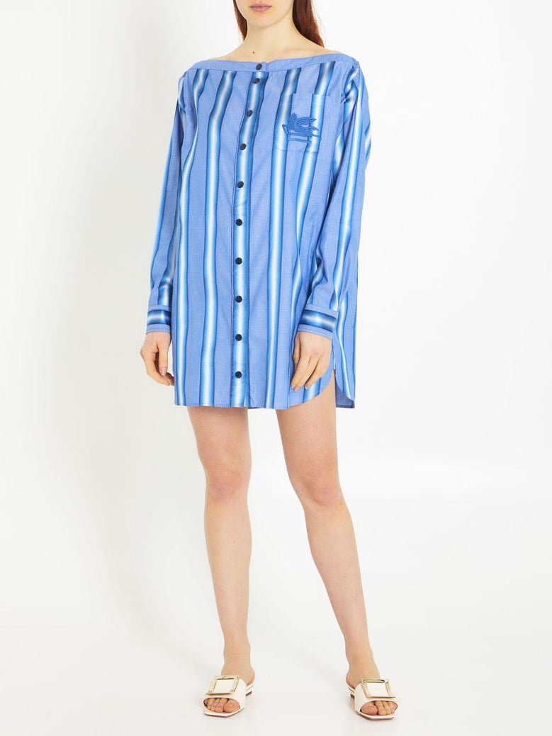 striped shirt dress by Selfnex