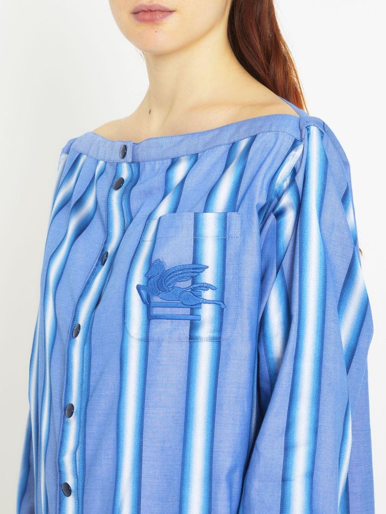 striped shirt dress by Selfnex
