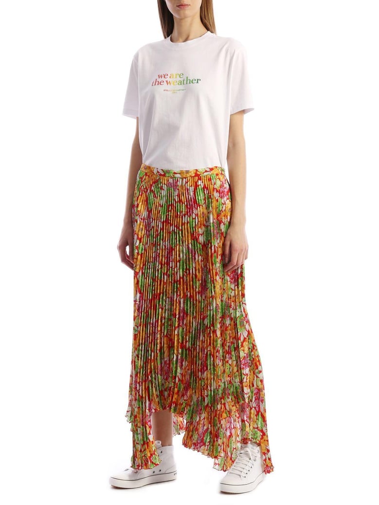 floral plissè skirt by Selfnex
