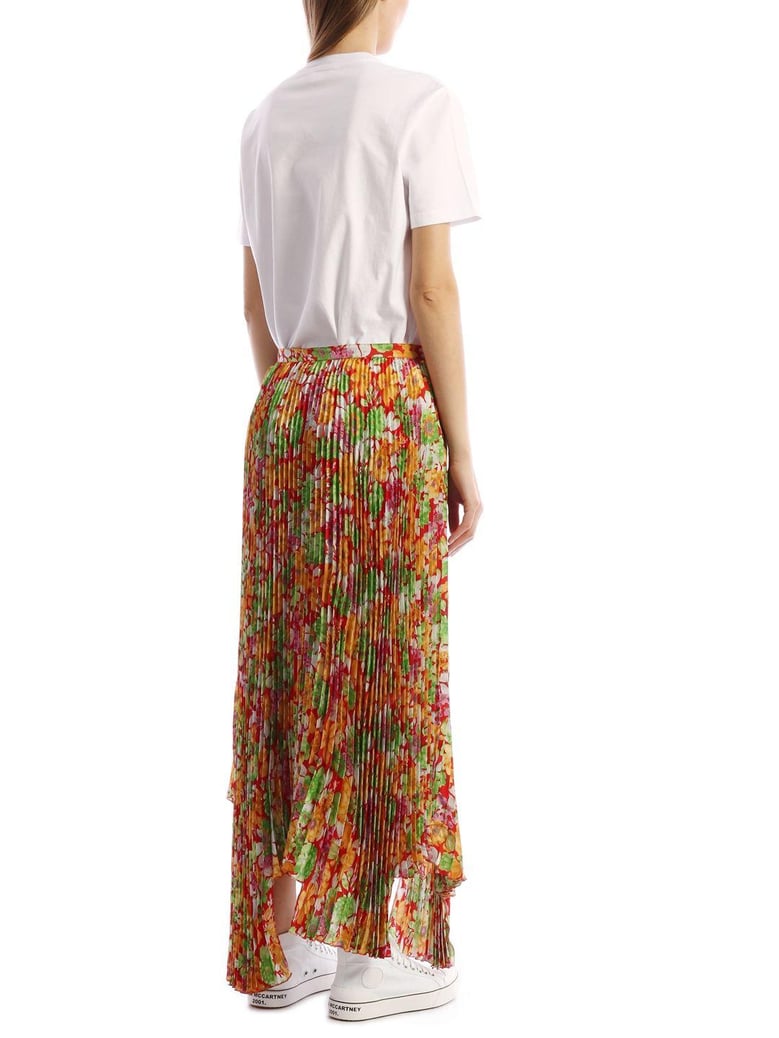 floral plissè skirt by Selfnex