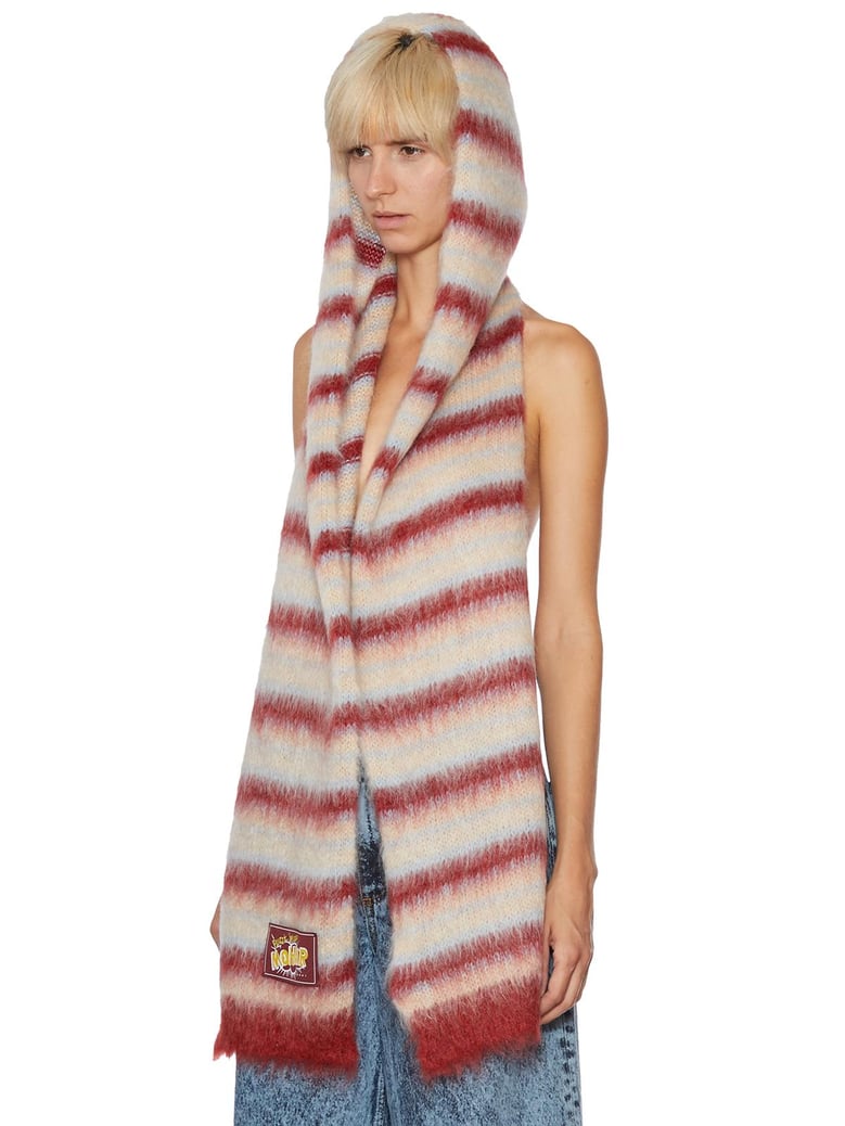 mohair scarf hood by Selfnex