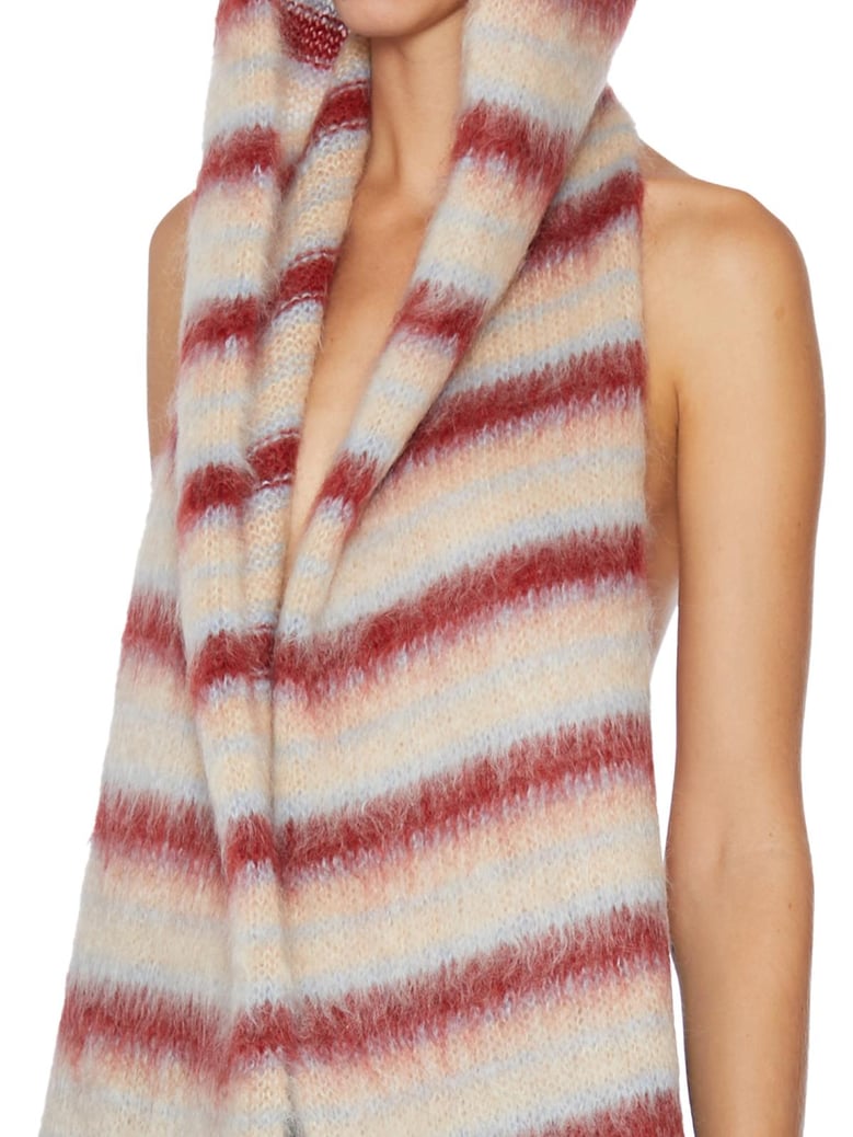 mohair scarf hood by Selfnex