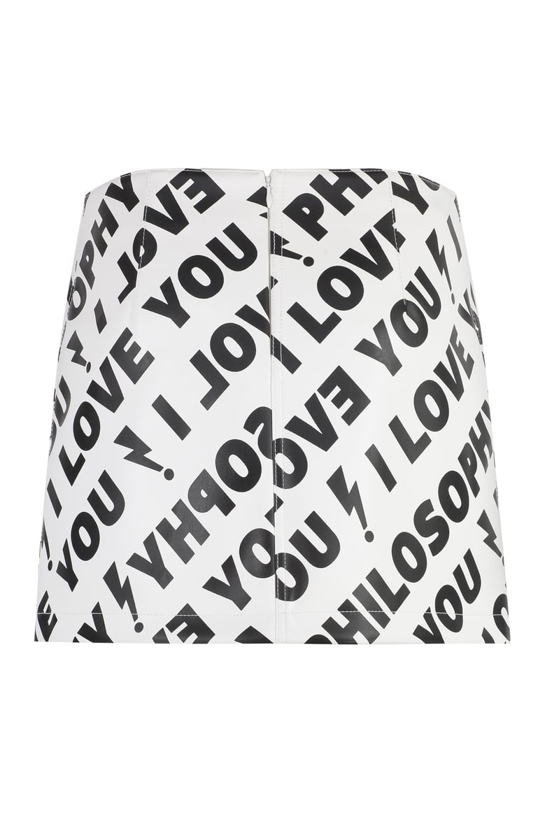 faux leather mini skirt by Selfnex