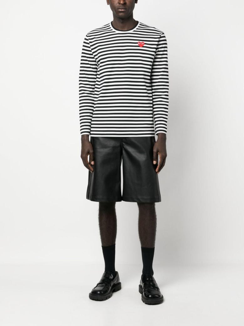 striped cotton t-shirt by Selfnex