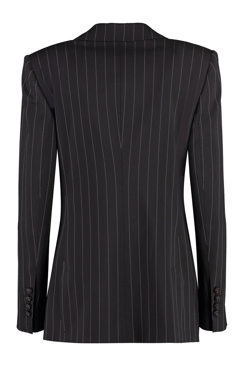 wool pinstripe blazer by Selfnex