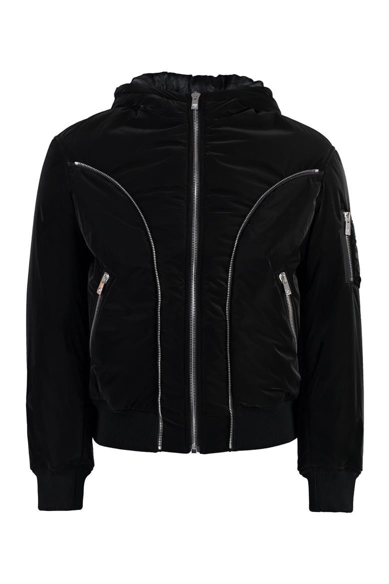 hooded nylon jacket by Selfnex