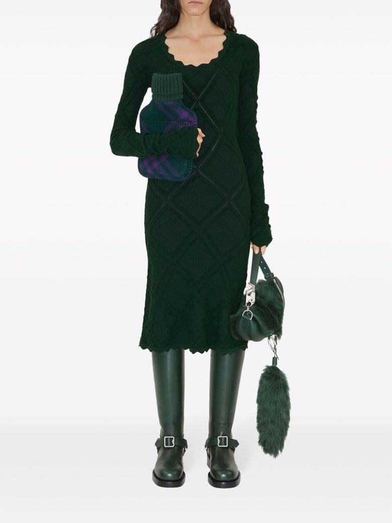 aran knit dress by Selfnex