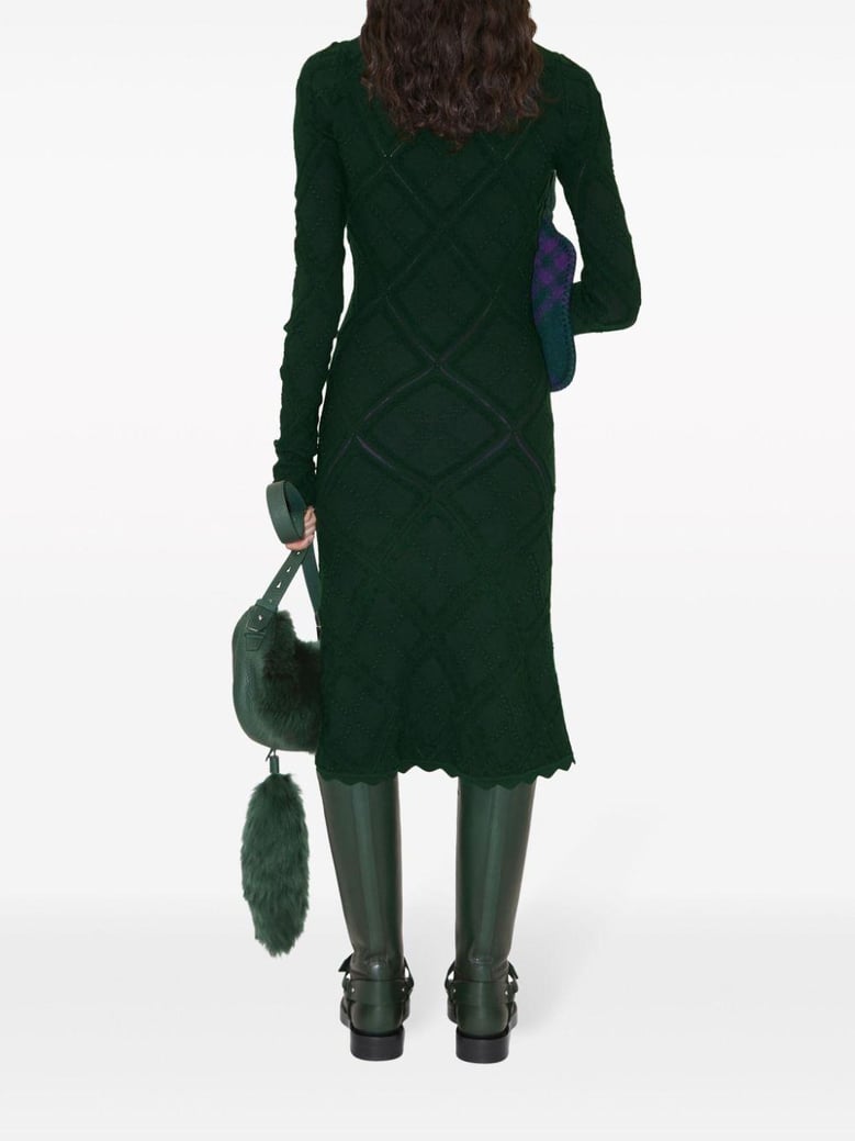 aran knit dress by Selfnex
