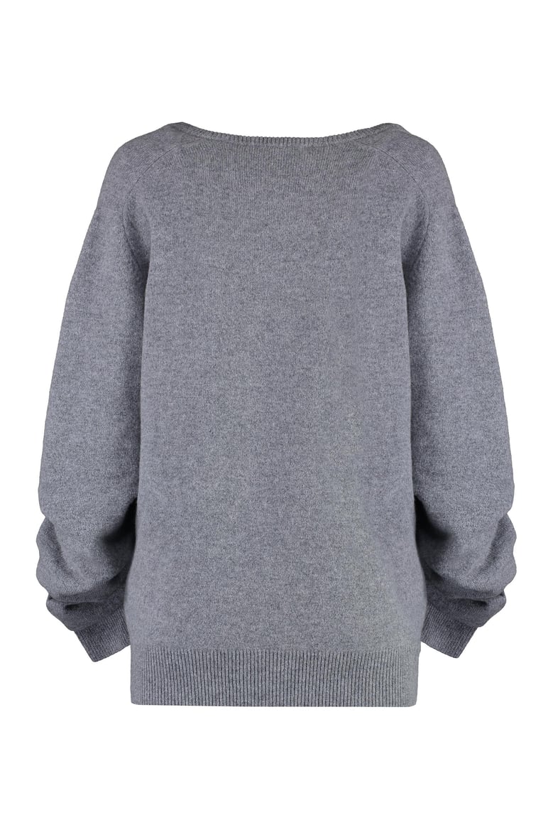 wool v-neck sweater by Selfnex
