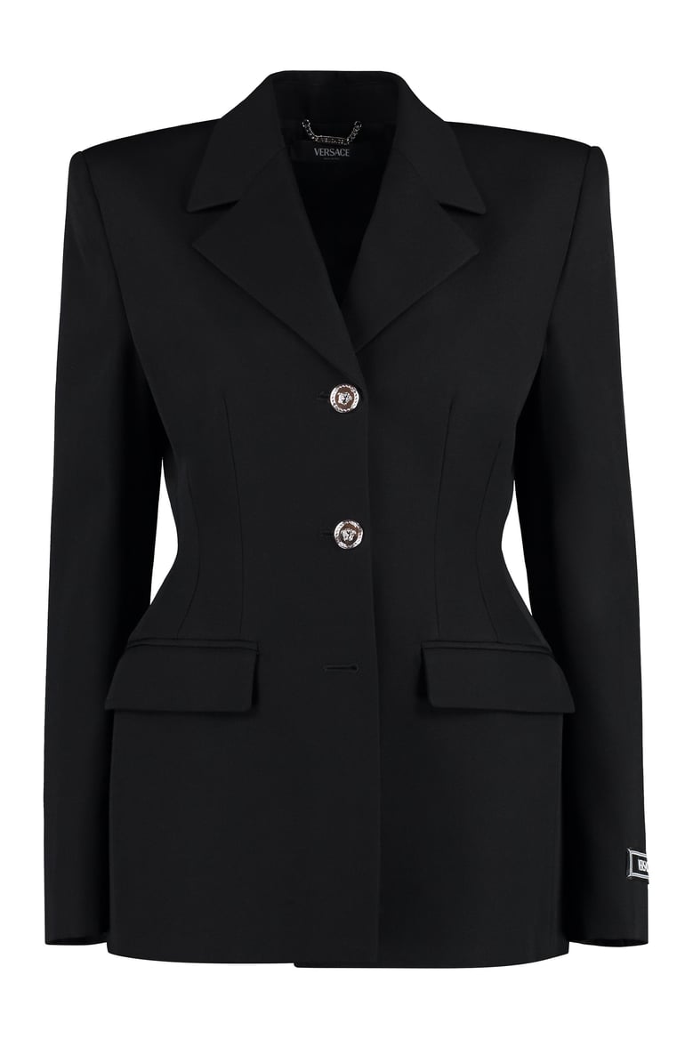 wool single-breasted blazer by Selfnex
