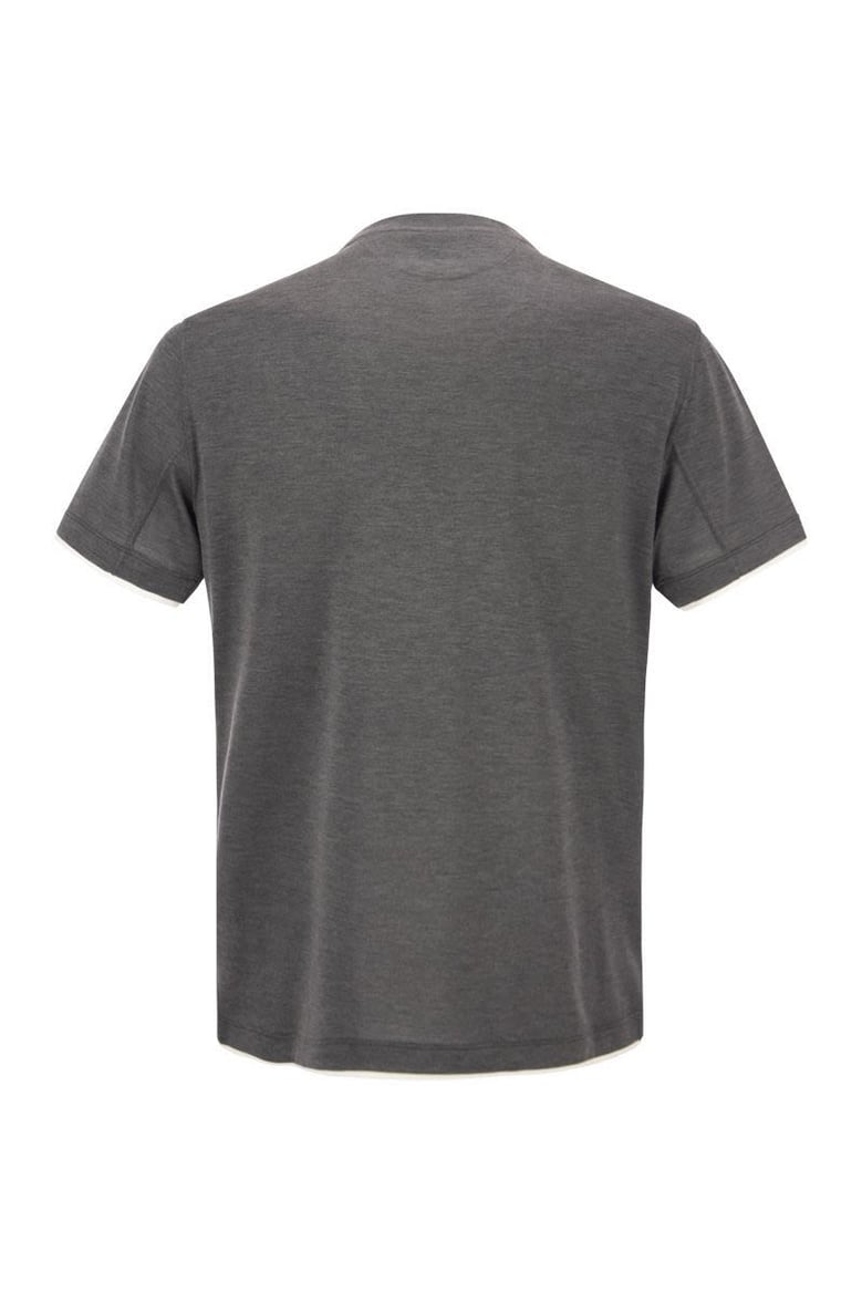 silk and cotton t-shirt by Selfnex