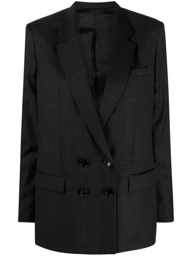 virgin wool plaid blazer by Selfnex