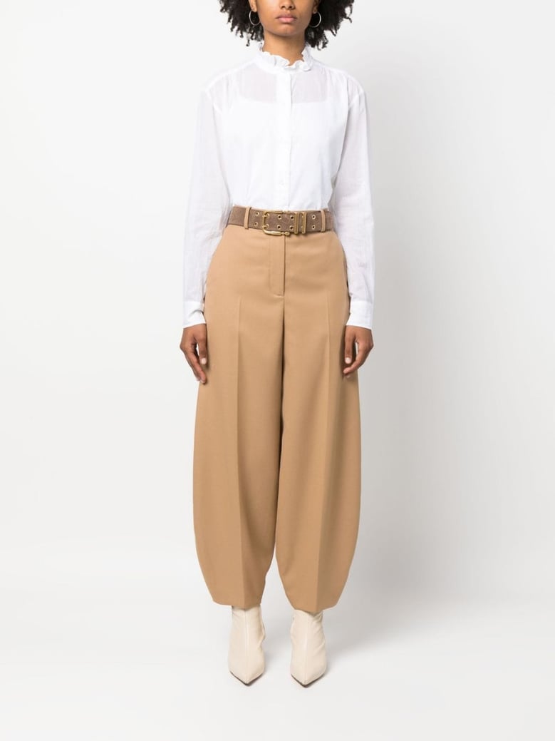 soft cotton frilled shirt by Selfnex