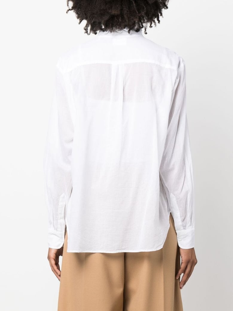 soft cotton frilled shirt by Selfnex