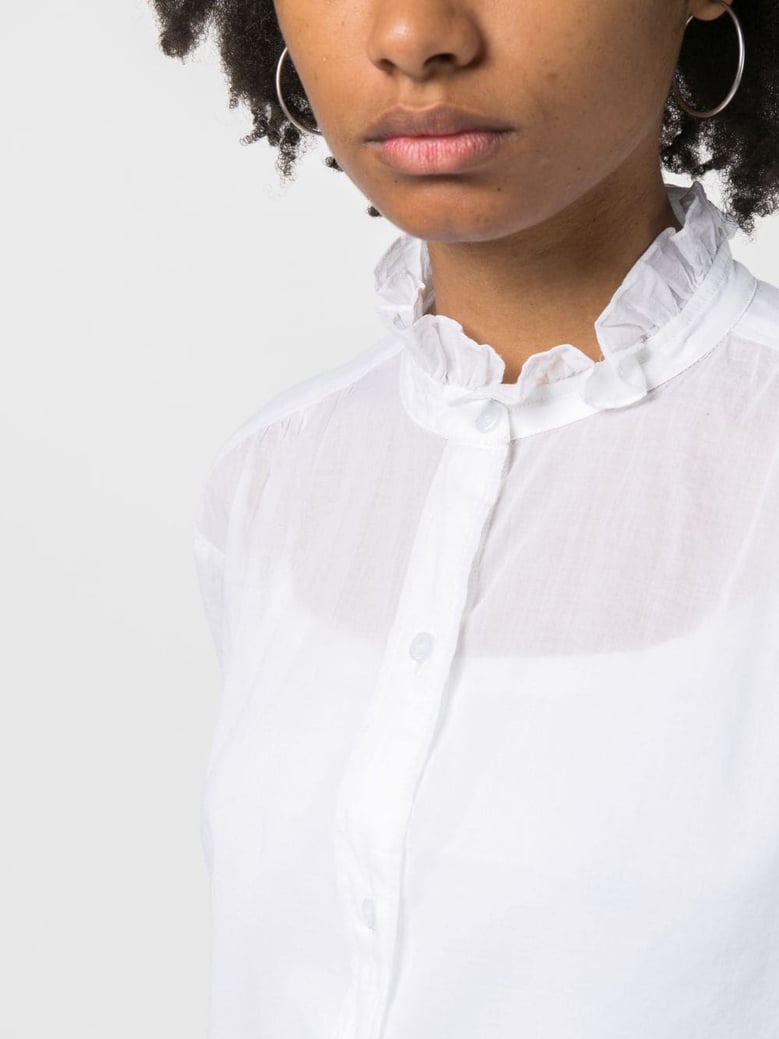 soft cotton frilled shirt by Selfnex