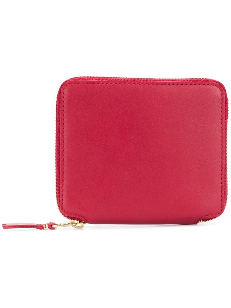 red leather zip wallet by Selfnex