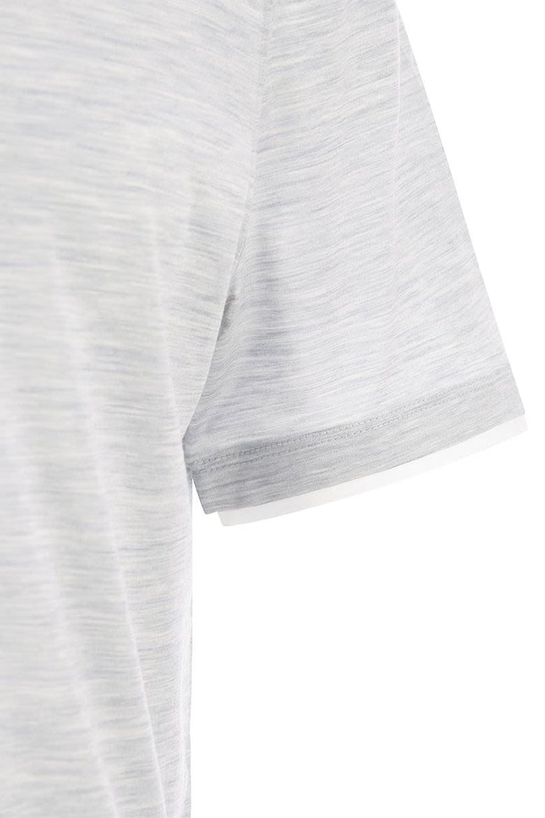slim fit crew-neck t-shirt in lightweight cotton jersey by Selfnex