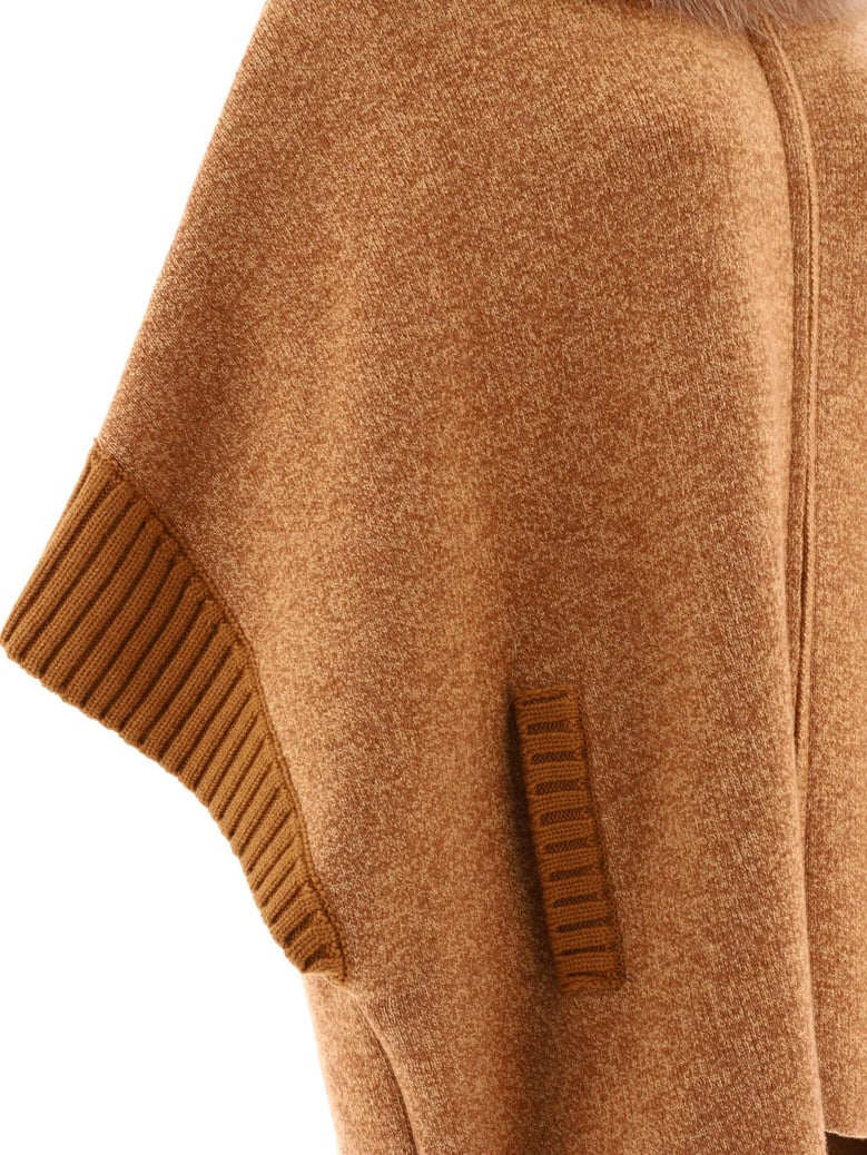 cape with fur inserts by Selfnex