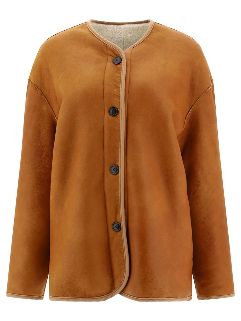 reversible shearling jacket by Selfnex