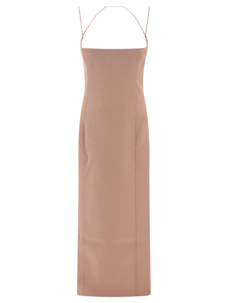 virgin wool midi dress by Selfnex