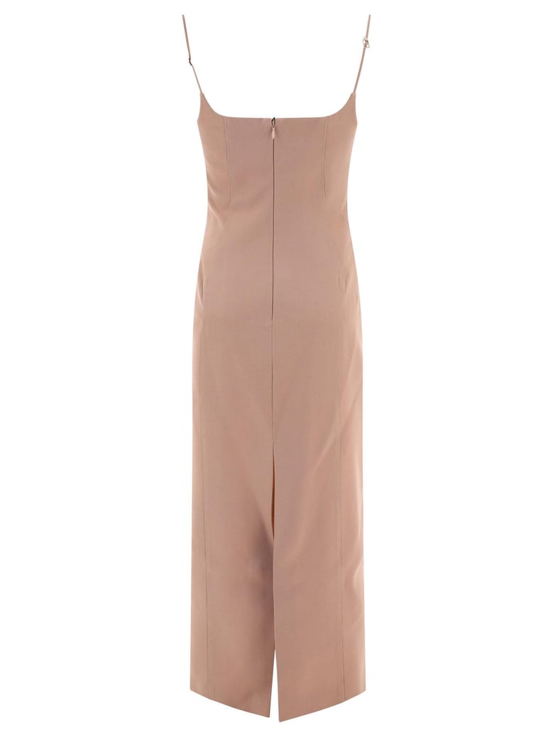 virgin wool midi dress by Selfnex