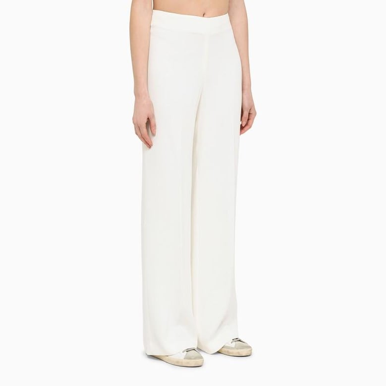 wide cream trousers by Selfnex