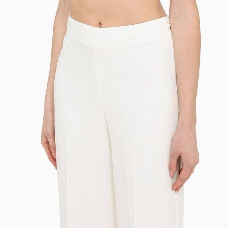 wide cream trousers by Selfnex
