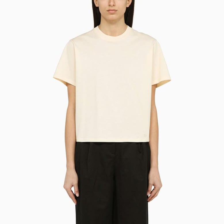 ivory crewneck t-shirt by Selfnex